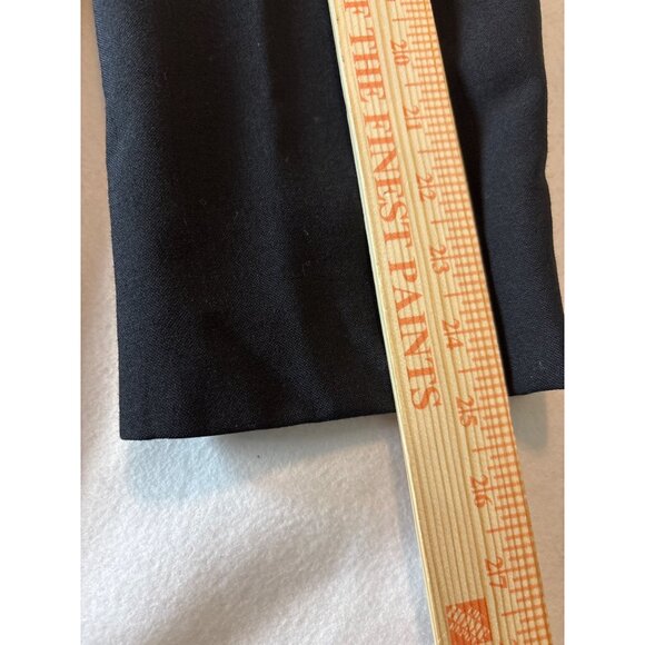 Oscar Dela Renta  Mens Tuxedo Jacket Double Breasted Black Polyester Blend - Picture 10 of 16